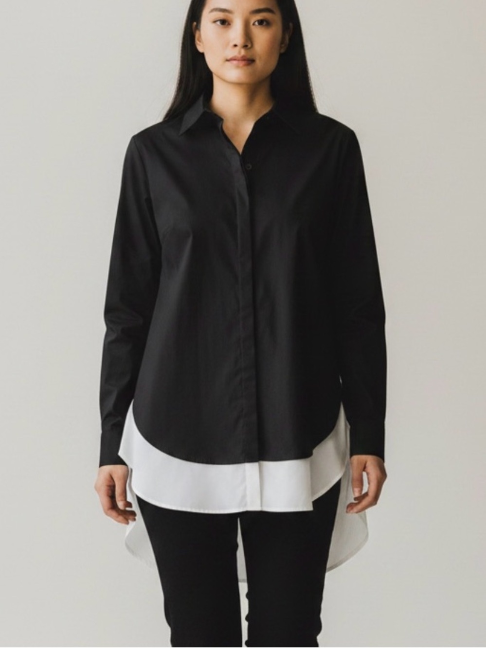Bailey 44 BB Double Layer Button-Down
Blouse. size M